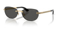 Lunettes de soleil Versace VE2307 152387 – Or Versace – vue de trois quarts.