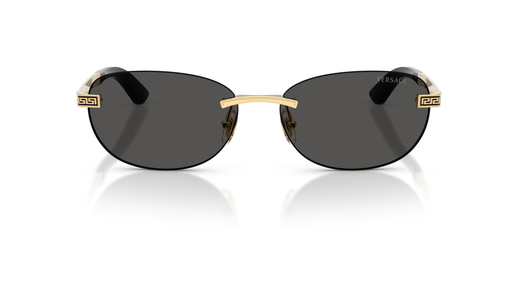 Lunettes de soleil Versace VE2307 152387 – Or Versace – vue de face.