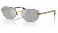 Lunettes de soleil Versace VE2307 15238V – Or Versace – vue de trois quarts.