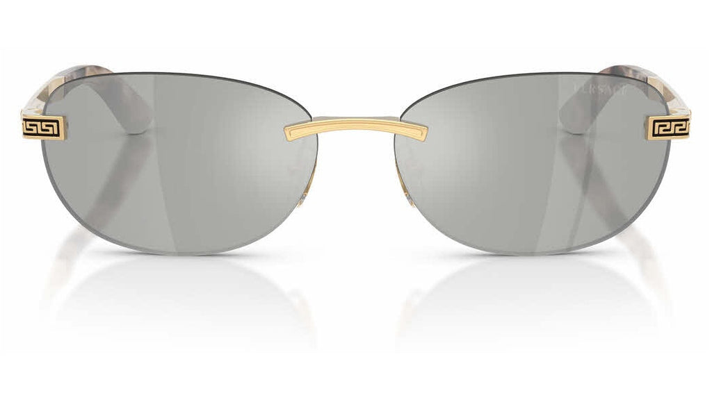 Lunettes de soleil Versace VE2307 15238V – Or Versace – vue de face.