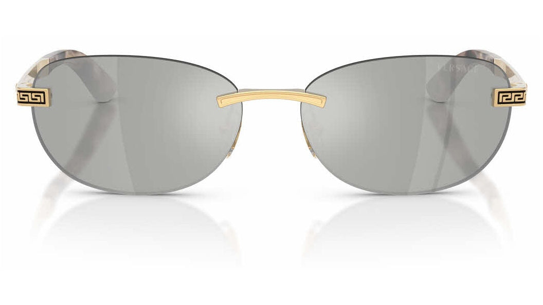 Lunettes de soleil Versace VE2307 15238V – Or Versace – vue de face.