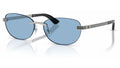 Lunettes de soleil Versace VE2307 152672 – Versace argenté – vue de trois quarts.