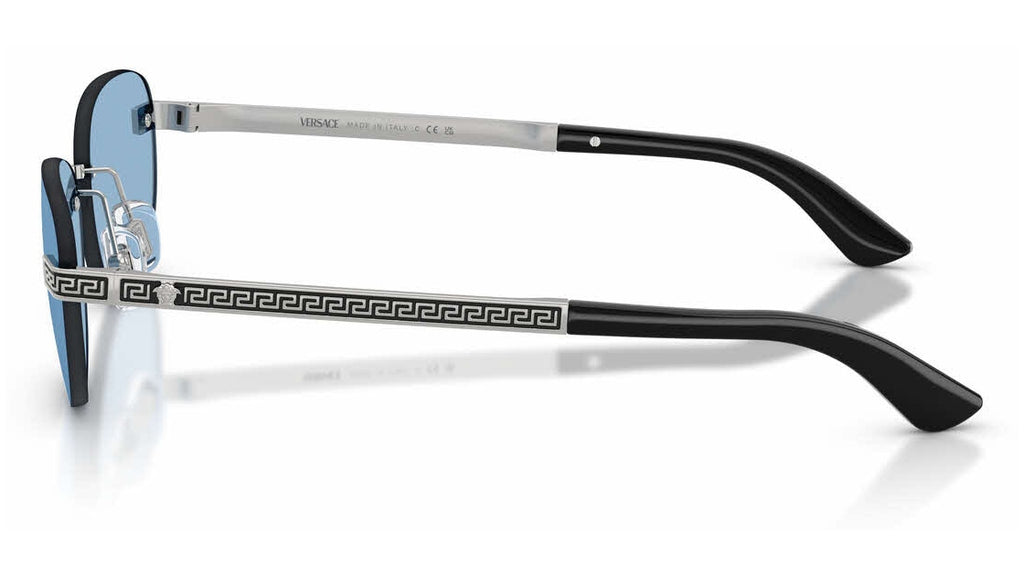 Lunettes de soleil Versace VE2307 152672 – Versace argenté – vue de profil.