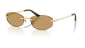 Lunettes de soleil Versace VE2308D 152373 – Or Versace – vue de trois quarts.