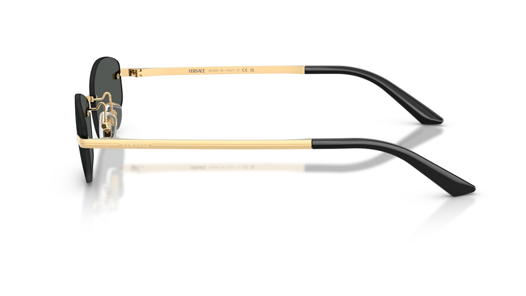 Lunettes de soleil Versace VE2308D 152387 – Or Versace – vue de profil.