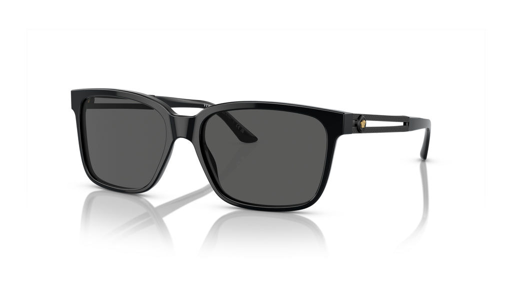 Lunettes de soleil Versace VE4307 533287 – Noir – vue de trois quarts.