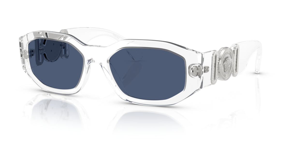 Lunettes de soleil Versace VE4361 148/80 – Cristal – vue de trois quarts.