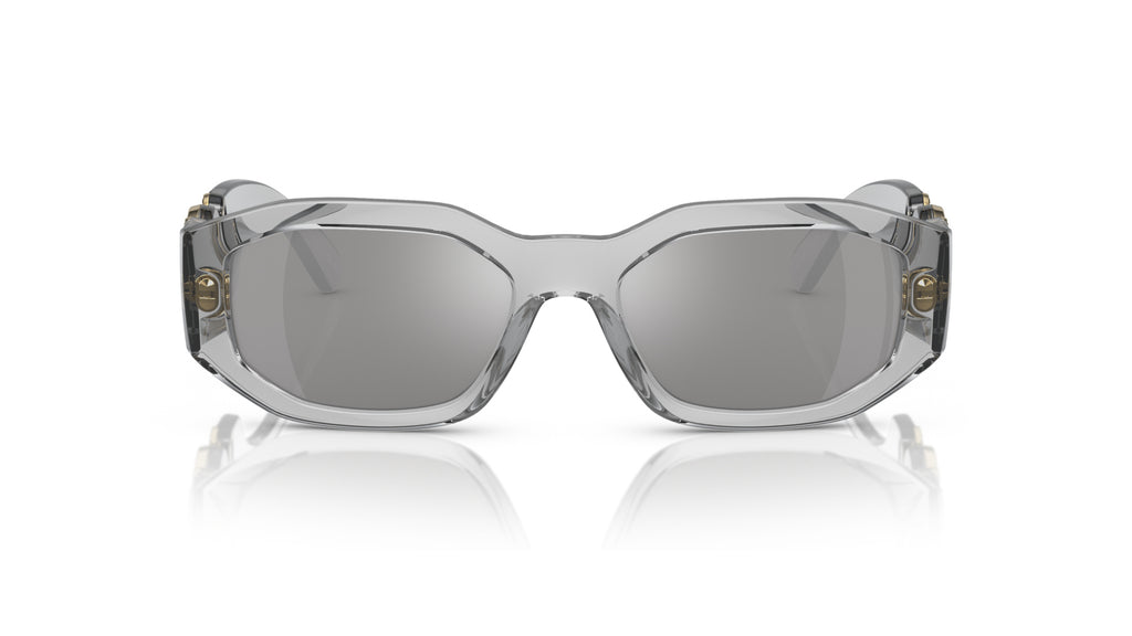 Lunettes de soleil Versace VE4361 311/6G – Transparent Gris – vue de face.