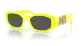 Lunettes de soleil Versace VE4361 532187 – Jaune fluo – vue de trois quarts.