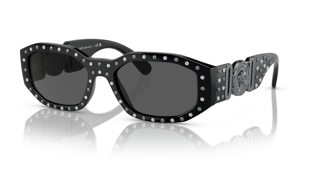 Lunettes de soleil Versace VE4361 539887 – Noir – vue de trois quarts.