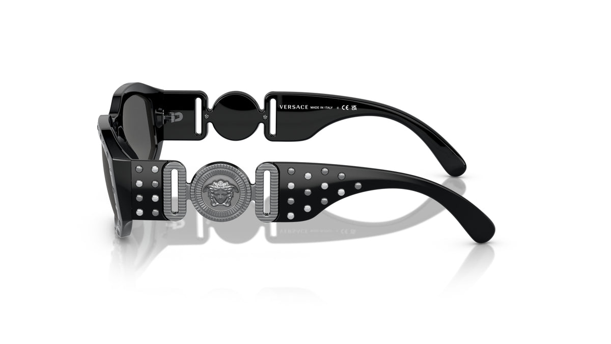 Lunettes de soleil Versace VE4361 539887 – Noir – vue de profil.