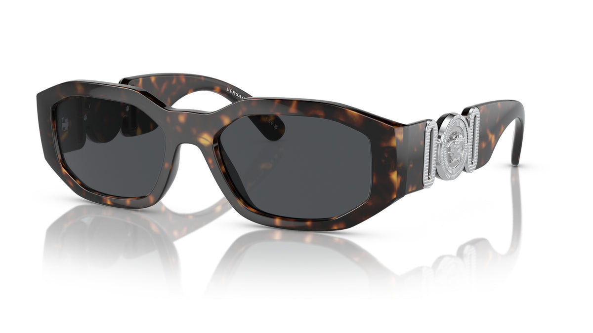 Lunettes de soleil Versace VE4361 542387 – Havane – vue de trois quarts.
