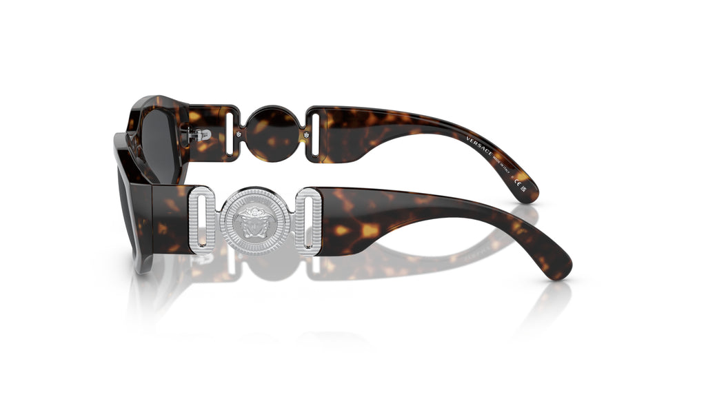 Lunettes de soleil Versace VE4361 542387 – Havane – vue de profil.