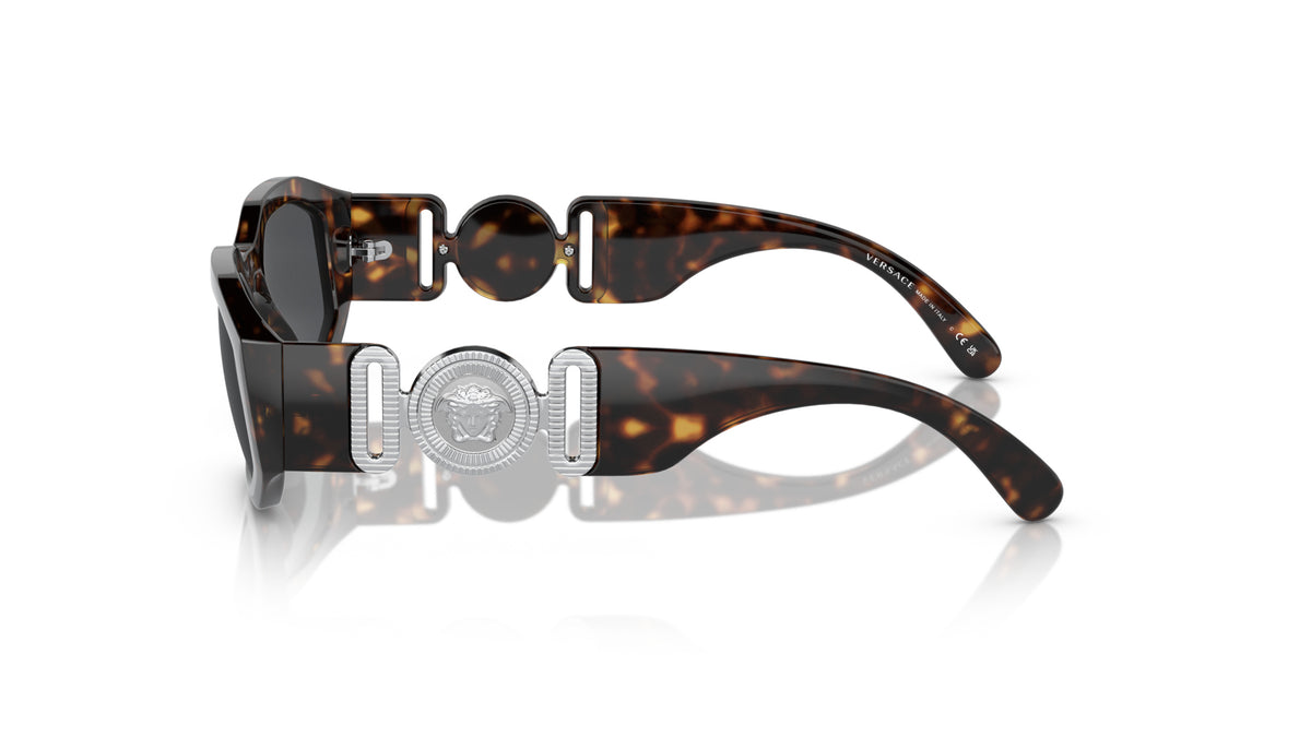 Lunettes de soleil Versace VE4361 542387 – Havane – vue de profil.