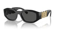 Lunettes de soleil Versace VE4361 GB1/87 – Noir – vue de trois quarts.