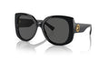 Lunettes de soleil Versace VE4387 GB1/87 – Noir – vue de trois quarts.