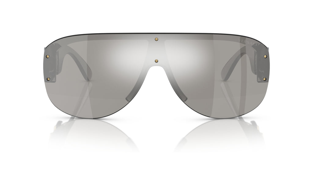 Lunettes de soleil Versace VE4391 311/6G – Transparent Gris – vue de face.