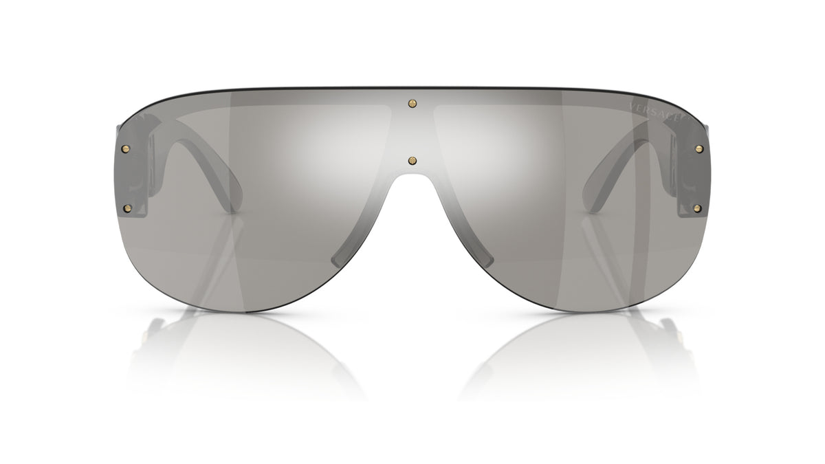 Lunettes de soleil Versace VE4391 311/6G – Transparent Gris – vue de face.