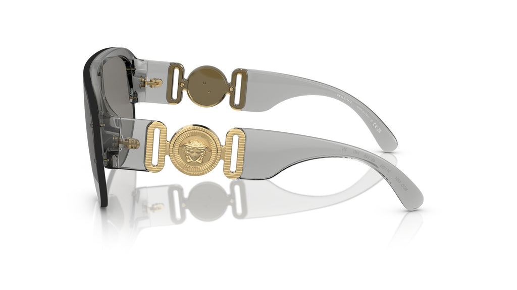 Lunettes de soleil Versace VE4391 311/6G – Transparent Gris – vue de profil.
