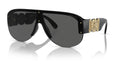 Lunettes de soleil Versace VE4391 GB1/87 – Noir – vue de trois quarts.