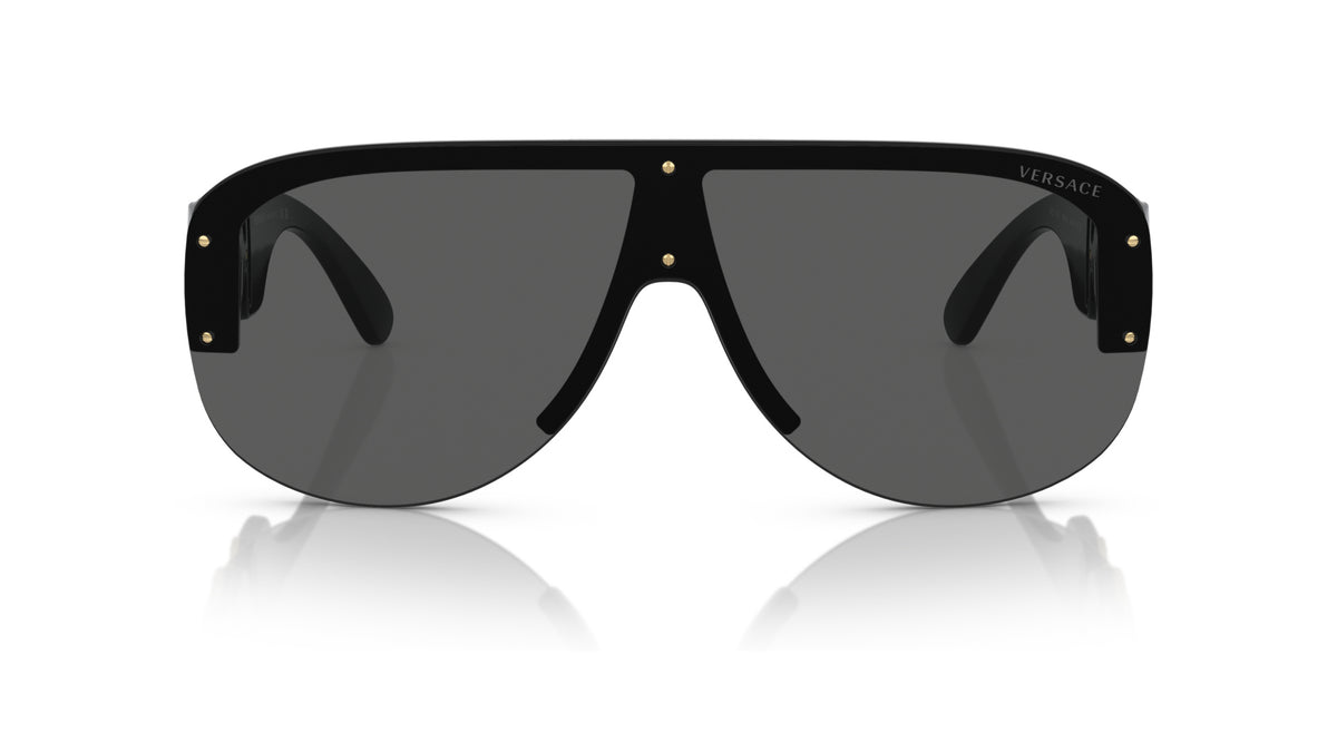 Lunettes de soleil Versace VE4391 GB1/87 – Noir – vue de face.