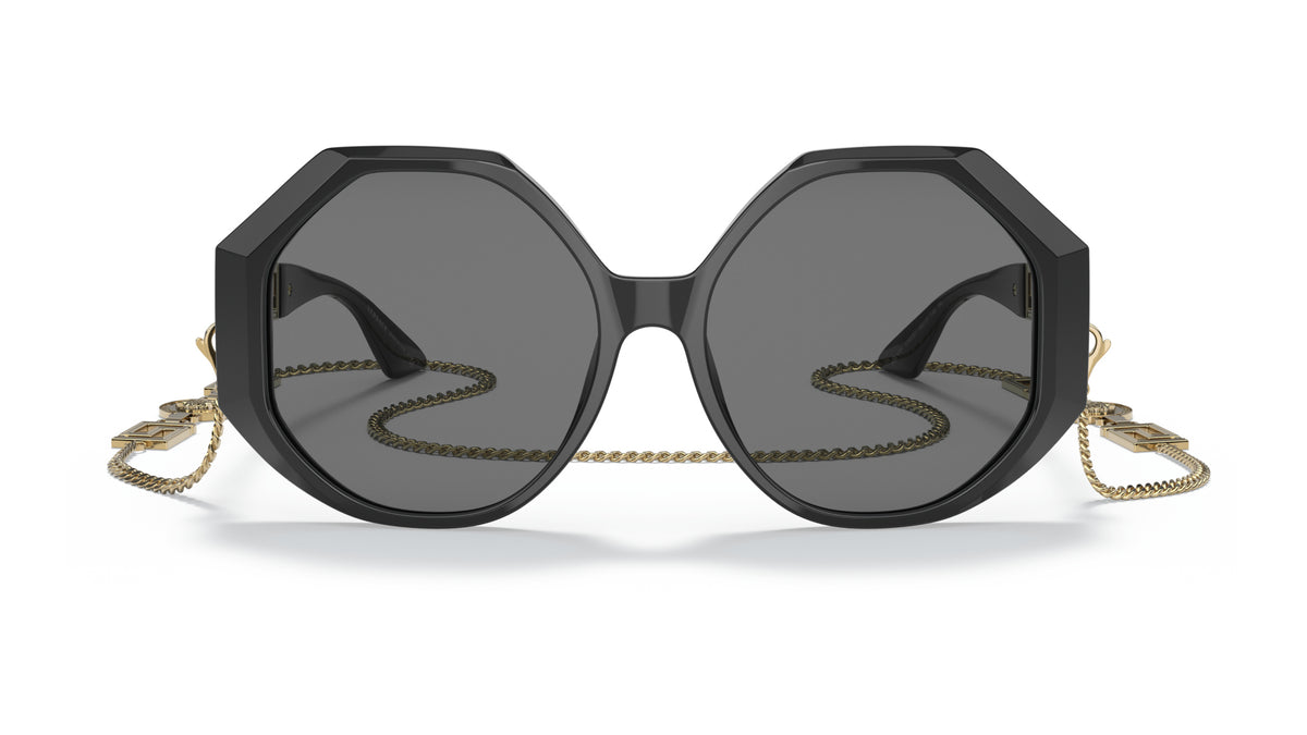 Lunettes de soleil Versace VE4395 534587 – Noir – vue de face.