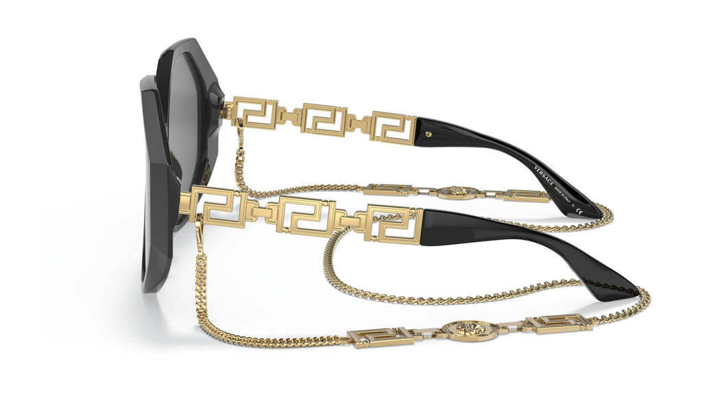 Lunettes de soleil Versace VE4395 534587 – Noir – vue de profil.