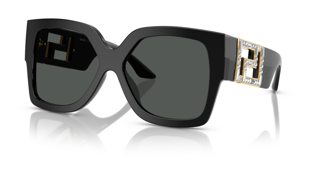 Lunettes de soleil Versace VE4402 547887 – Noir – vue de trois quarts.