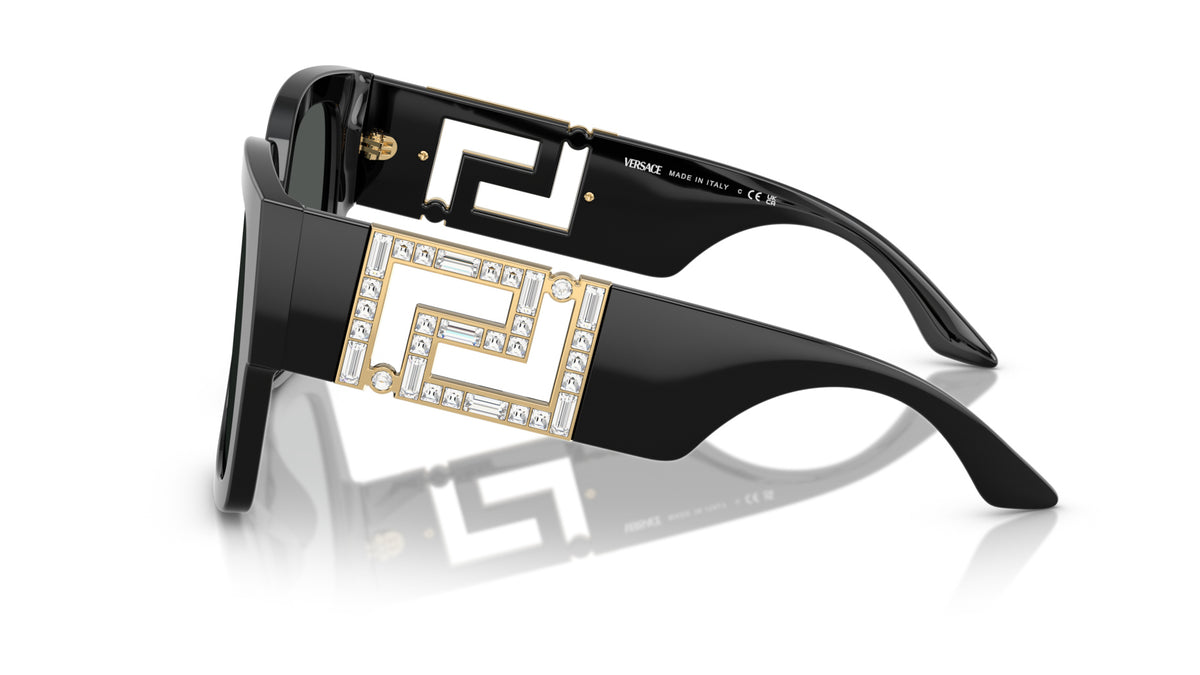 Lunettes de soleil Versace VE4402 547887 – Noir – vue de profil.