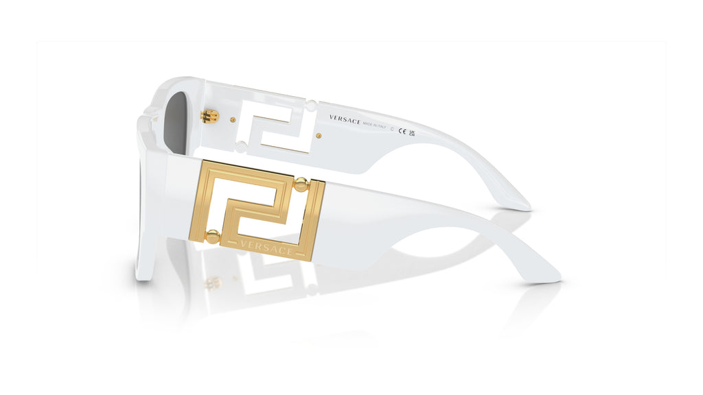 Lunettes de soleil Versace VE4403 314/87 – Blanc – vue de profil.