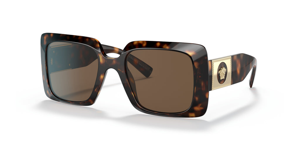 Lunettes de soleil Versace VE4405 108/73 – Havane – vue de trois quarts.