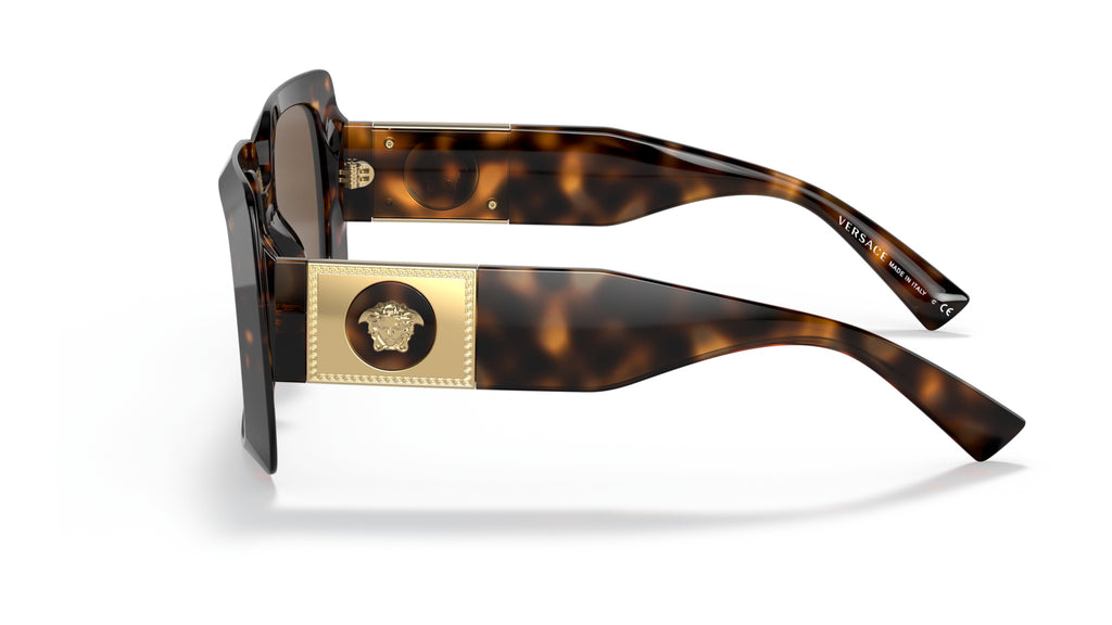 Lunettes de soleil Versace VE4405 108/73 – Havane – vue de profil.