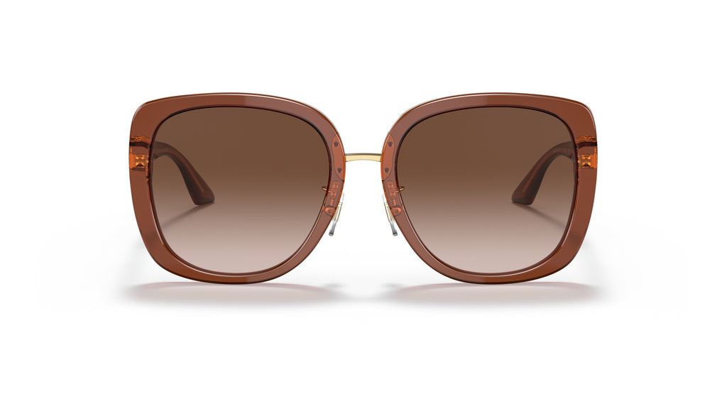 Lunettes de soleil Versace VE4407D 532413 – Transparent Marron – vue de face.