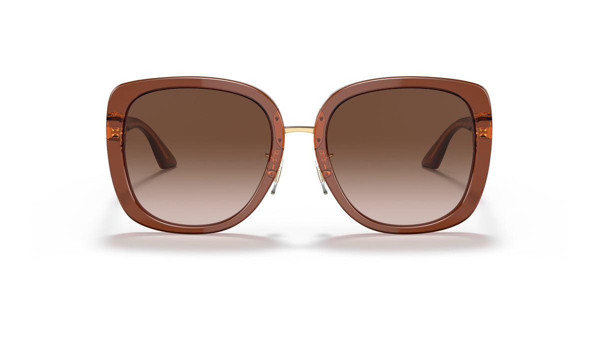Lunettes de soleil Versace VE4407D 532413 – Transparent Marron – vue de face.