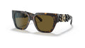 Lunettes de soleil Versace VE4409 108/73 – Havane – vue de trois quarts.