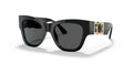 Lunettes de soleil Versace VE4415U GB1/87 – Noir – vue de trois quarts.