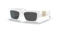 Lunettes de soleil Versace VE4416U 314/87 – Blanc – vue de trois quarts.