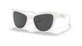 Lunettes de soleil Versace VE4417U 314/87 – Blanc – vue de trois quarts.