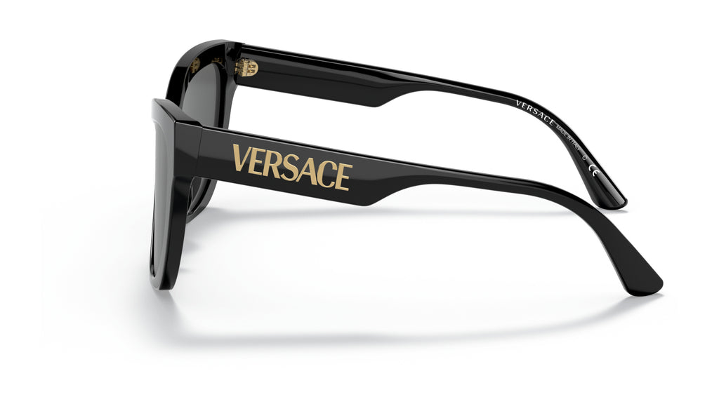 Lunettes de soleil Versace VE4417U GB1/87 – Noir – vue de profil.