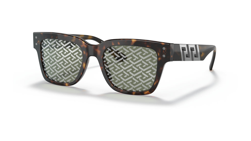 Lunettes de soleil Versace VE4421 108/V8 – Havane – vue de trois quarts.