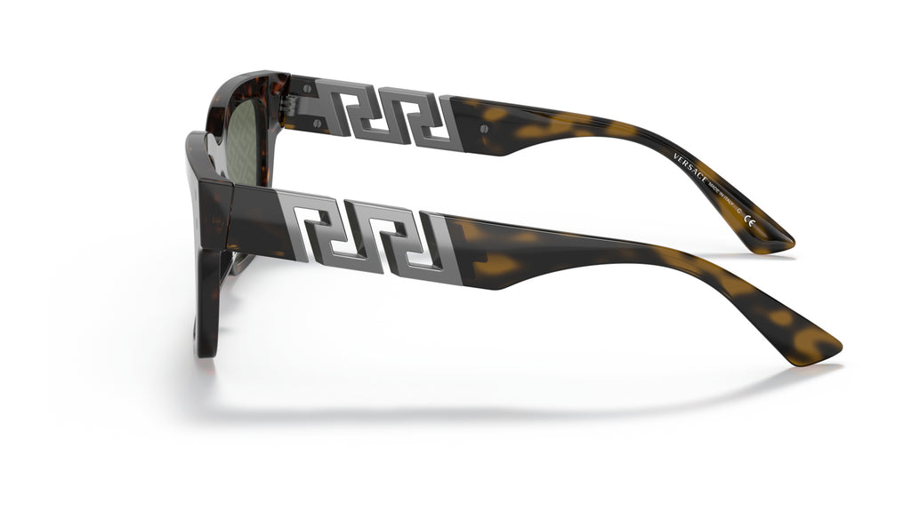 Lunettes de soleil Versace VE4421 108/V8 – Havane – vue de profil.