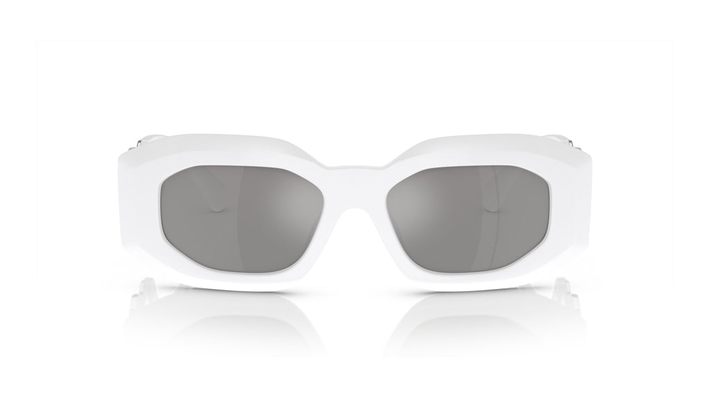 Lunettes de soleil Versace VE4425U 314/6G – Blanc – vue de face.