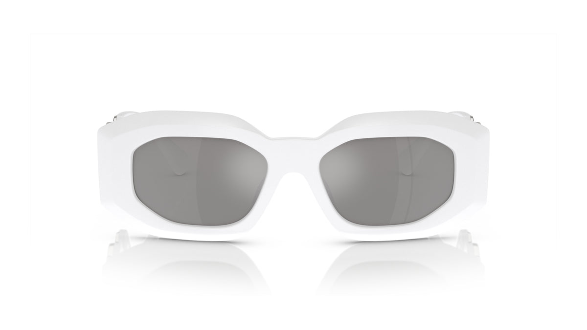 Lunettes de soleil Versace VE4425U 314/6G – Blanc – vue de face.