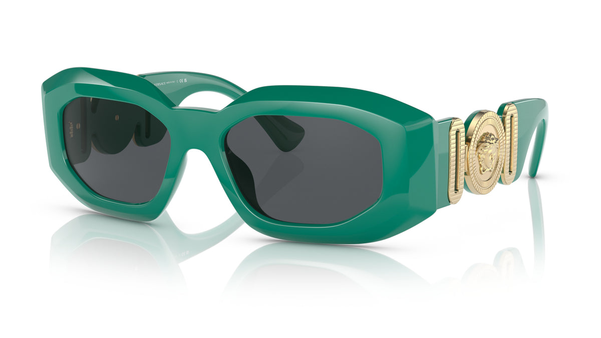 Lunettes de soleil Versace VE4425U 536487 – Vert – vue de trois quarts.