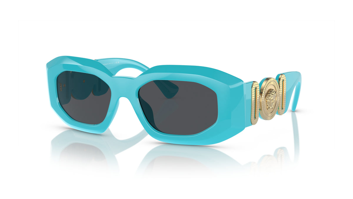 Lunettes de soleil Versace VE4425U 543987 – Azur – vue de trois quarts.