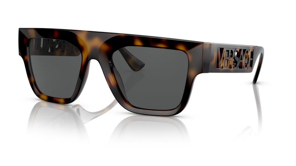 Lunettes de soleil Versace VE4430U 108/87 – Havane – vue de trois quarts.