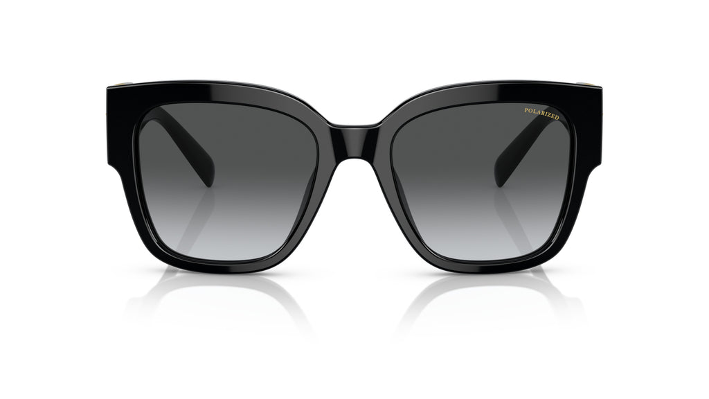 Lunettes de soleil Versace VE4437U GB1/T3 – Noir – vue de face.