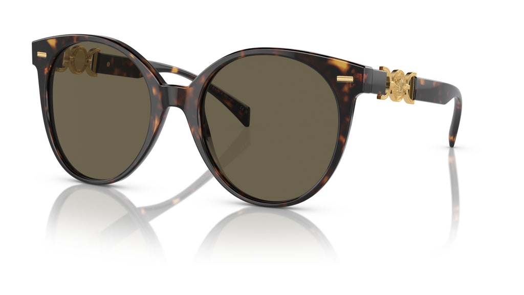 Lunettes de soleil Versace VE4442 108/3 – Havane – vue de trois quarts.