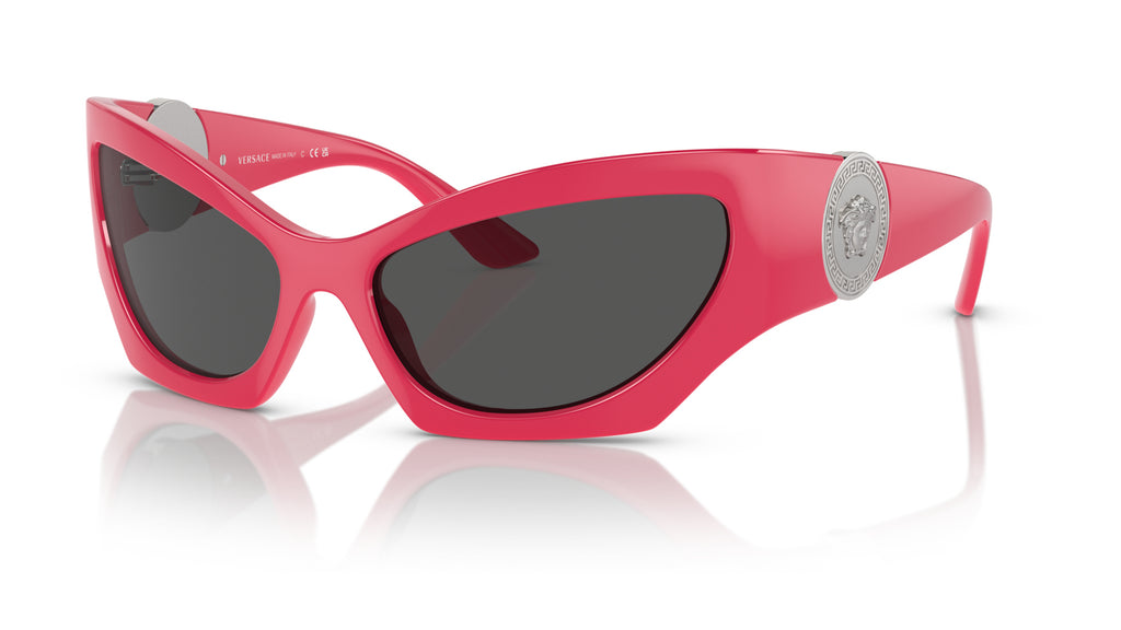 Lunettes de soleil Versace VE4450 541787 – Rose – vue de trois quarts.