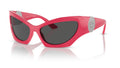 Lunettes de soleil Versace VE4450 541787 – Rose – vue de trois quarts.